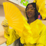 New Rising Arts Exhibition Creative Creatures 2025 ACE Models International Live Installations Fanatsy Room yellow fan
