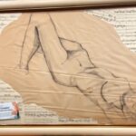 New Rising Arts Exhibition Creative Creatures 2025 Study of the human nature Carla Dos Reis Charcoal